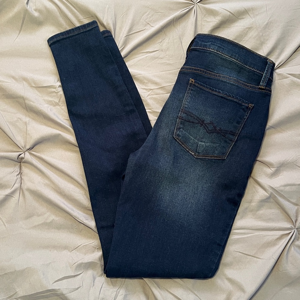 Mudd Blue Denim High Rise Jeggings Jeans - Picture 4 of 13